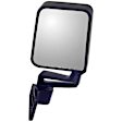 955-231 Driver Side Mirror, Manual Adjust, Non-Heated, Manual Folding, Black, No Signal Light, Without Memory Recall, No Puddle Light, No Auto-Dimming, No Blind Spot Feature