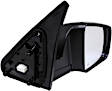 955-2342 Passenger Side Mirror, Power Adjust, Heated, Power Folding, Black, No Signal Light, No Memory, No Auto-Dim