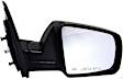 955-2342 Passenger Side Mirror, Power Adjust, Heated, Power Folding, Black, No Signal Light, No Memory, No Auto-Dim
