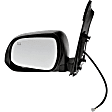 955-2365 Driver Side Mirror, Power Adjust, Heated, Non-Folding, Black, No Signal Light, No Memory, No Puddle Light, No Auto-Dim, No Blind Spot Feature