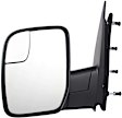 955-2398 Passenger Side Mirror, Power Adjust, Non-Heated, Power Folding, Black, No Signal Light, No Memory, No Puddle Light, No Auto-Dim, No Blind Spot Feature