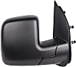955-2399 Driver Side Mirror, Power Adjust, Non-Heated, Power Folding, Black, No Signal Light, No Memory, No Puddle Light, No Auto-Dim, No Blind Spot Feature