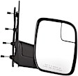 955-2401 Passenger Side Mirror, Manual Adjust, Non-Heated, Manual Folding, Black, No Signal Light, No Memory, No Puddle Light, No Auto-Dim, No Blind Spot Feature