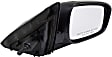 955-2428 Sedan Passenger Side Mirror, Manual Adjust, Non-Heated, Manual Folding, Black, No Signal Light, No Memory, No Puddle Light, No Auto-Dim, No Blind Spot Feature