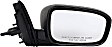 955-2428 Sedan Passenger Side Mirror, Manual Adjust, Non-Heated, Manual Folding, Black, No Signal Light, No Memory, No Puddle Light, No Auto-Dim, No Blind Spot Feature