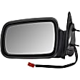 955-242 Driver Side Mirror, Power Adjust, Non-Heated, Non-Folding, Black, No Signal Light, No Memory, No Puddle Light, No Auto-Dim, No Blind Spot Feature