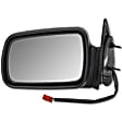 955-242 Driver Side Mirror, Power Adjust, Non-Heated, Non-Folding, Black, No Signal Light, No Memory, No Puddle Light, No Auto-Dim, No Blind Spot Feature