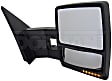955-2442 Passenger Side Mirror, Power Adjust, Heated, Power Folding, Black, No Signal Light, No Memory, With Puddle Light, No Auto-Dimming, No Blind Spot Feature