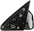 955-2448 Passenger Side Mirror, Power Adjust, Heated, Power Folding, Black, No Signal Light, No Memory, No Puddle Light, No Auto-Dim, No Blind Spot Feature