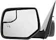 955-2449 Driver Side Mirror, Power Adjust, Heated, Power Folding, Black, No Signal Light, No Memory, No Puddle Light, No Auto-Dim, No Blind Spot Feature