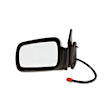955-244 Driver Side Mirror, Power Adjust, Heated, Non-Folding, Black, No Signal Light, No Memory, No Puddle Light, No Auto-Dim, No Blind Spot Feature