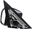 955-2453 Driver Side Mirror, Power Adjust, Heated, Power Folding, Black, No Signal Light, No Memory, No Puddle Light, No Auto-Dim, No Blind Spot Feature