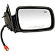 955-245 Passenger Side Mirror, Power Adjust, Heated, Non-Folding, Black, No Signal Light, No Memory, No Puddle Light, No Auto-Dim, No Blind Spot Feature