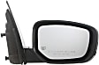 955-2462 Passenger Side Mirror, Power Adjust, Heated, Power Folding, Black, No Signal Light, No Memory, No Puddle Light, No Auto-Dim, No Blind Spot Feature