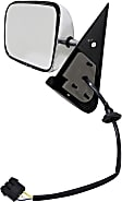 955-248 Driver Side Mirror, Power Adjust, Non-Heated, Power Folding, Chrome, No Signal Light, No Memory, No Puddle Light, No Auto-Dim, No Blind Spot Feature