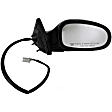 955-254 Passenger Side Mirror, Power Adjust, Heated, Manual Folding, Black, No Signal Light, No Memory, No Puddle Light, No Auto-Dim, No Blind Spot Feature