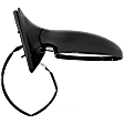 955-254 Passenger Side Mirror, Power Adjust, Heated, Manual Folding, Black, No Signal Light, No Memory, No Puddle Light, No Auto-Dim, No Blind Spot Feature