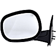 955-255 Driver Side Mirror, Manual Adjust, Non-Heated, Manual Folding, Black, No Signal Light, No Memory, No Puddle Light, No Auto-Dim, No Blind Spot Feature