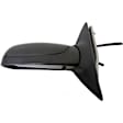 955-261 Driver Side Mirror, Power Adjust, Non-Heated, Manual Folding, Black, No Signal Light, No Memory, No Puddle Light, No Auto-Dim, No Blind Spot Feature
