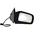 955-262 Passenger Side Mirror, Power Adjust, Non-Heated, Manual Folding, Black, No Signal Light, No Memory, No Puddle Light, No Auto-Dim, No Blind Spot Feature
