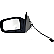 955-263 Driver Side Mirror, Power Adjust, Heated, Manual Folding, Black, No Signal Light, No Memory, No Puddle Light, No Auto-Dim, No Blind Spot Feature