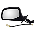 955-265 Driver Side Mirror, Power Adjust, Non-Heated, Manual Folding, Black and Chrome, No Signal Light, No Memory, No Puddle Light, No Auto-Dim, No Blind Spot Feature