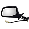 955-265 Driver Side Mirror, Power Adjust, Non-Heated, Manual Folding, Black and Chrome, No Signal Light, No Memory, No Puddle Light, No Auto-Dim, No Blind Spot Feature
