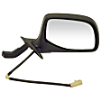 955-266 Passenger Side Mirror, Power Adjust, Non-Heated, Manual Folding, Black and Chrome, No Signal Light, Without Memory Recall, No Puddle Light, No Auto-Dimming, No Blind Spot Feature