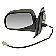 955-271 Driver Side Mirror, Power Adjust, Non-Heated, Manual Folding, Black, No Signal Light, No Memory, No Puddle Light, No Auto-Dim, No Blind Spot Feature