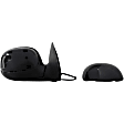 955-280 Passenger Side Mirror, Power Adjust, Non-Heated, Manual Folding, Black, No Signal Light, No Memory, No Puddle Light, No Auto-Dim, No Blind Spot Feature