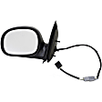 2002 Ford F-150 - Driver Side Mirror,  Except Turn Signal, Power Adjust, Non-Heated, Black, Manual Folding, No Signal Light, No Blind Spot Feature, No Memory, No Puddle Light, No Auto-Dim, Standard Cab Pickup