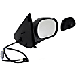 955-282 Passenger Side Mirror, Power Adjust, Non-Heated, Manual Folding, Black, No Signal Light, No Memory, No Puddle Light, No Auto-Dim, No Blind Spot Feature