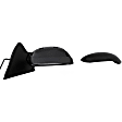 955-282 Passenger Side Mirror, Power Adjust, Non-Heated, Manual Folding, Black, No Signal Light, No Memory, No Puddle Light, No Auto-Dim, No Blind Spot Feature