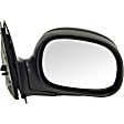 955-284 Passenger Side Mirror, Manual Adjust, Non-Heated, Manual Folding, Black, No Signal Light, No Memory, No Puddle Light, No Auto-Dim, No Blind Spot Feature