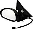 955-285 Driver Side Mirror, Power Adjust, Non-Heated, Non-Folding, Black, No Signal Light, No Memory, No Puddle Light, No Auto-Dim, No Blind Spot Feature