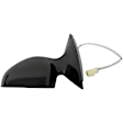 955-287 Driver Side Mirror, Power Adjust, Non-Heated, Non-Folding, Black, No Signal Light, No Memory, No Puddle Light, No Auto-Dim, No Blind Spot Feature