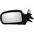 955-303 Driver Side Mirror, Manual Adjust, Non-Heated, Non-Folding, Black, No Signal Light, No Memory, No Puddle Light, No Auto-Dim, No Blind Spot Feature
