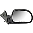 955-306 Passenger Side Mirror, Manual Adjust, Non-Heated, Manual Folding, Black, No Signal Light, No Memory, No Puddle Light, No Auto-Dim, No Blind Spot Feature