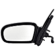 1995 Chevrolet Cavalier - Driver Side Mirror,  With Remote Control, Manual Adjust, Non-Heated, Black, Non-Folding, No Signal Light, No Blind Spot Feature, No Memory, No Puddle Light, No Auto-Dim, Sedan