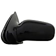 1995 Chevrolet Cavalier - Driver Side Mirror,  With Remote Control, Manual Adjust, Non-Heated, Black, Non-Folding, No Signal Light, No Blind Spot Feature, No Memory, No Puddle Light, No Auto-Dim, Sedan