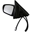 1999 Chevrolet Malibu - Driver Side Mirror, Power Adjust, Non-Heated, Black, Non-Folding, No Signal Light, No Blind Spot Feature, No Memory, No Puddle Light, No Auto-Dim