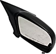 955-321 Passenger Side Mirror, Power Adjust, Non-Heated, Non-Folding, Black, No Signal Light, Without Memory Recall, No Puddle Light, No Auto-Dimming, No Blind Spot Feature