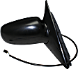 955-321 Passenger Side Mirror, Power Adjust, Non-Heated, Non-Folding, Black, No Signal Light, Without Memory Recall, No Puddle Light, No Auto-Dimming, No Blind Spot Feature