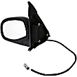 955-324 Driver Side Mirror, Power Adjust, Non-Heated, Power Folding, Black, No Signal Light, Without Memory Recall, No Puddle Light, No Auto-Dimming, No Blind Spot Feature