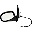 955-324 Driver Side Mirror, Power Adjust, Non-Heated, Power Folding, Black, No Signal Light, Without Memory Recall, No Puddle Light, No Auto-Dimming, No Blind Spot Feature