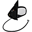 955-325 Passenger Side Mirror, Power Adjust, Non-Heated, Manual Folding, Black, No Signal Light, No Memory, No Puddle Light, No Auto-Dim, No Blind Spot Feature