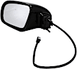 955-326 Driver Side Mirror, Power Adjust, Non-Heated, Power Folding, Black, No Signal Light, No Memory, No Auto-Dim