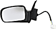 955-328 Driver Side Mirror, Power Adjust, Non-Heated, Power Folding, Black, No Signal Light, No Memory, No Auto-Dim