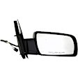 955-338 Passenger Side Mirror, Power Adjust, Non-Heated, Manual Folding, Black, No Signal Light, Without Memory Recall, No Puddle Light, No Auto-Dimming, No Blind Spot Feature