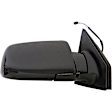 955-338 Passenger Side Mirror, Power Adjust, Non-Heated, Manual Folding, Black, No Signal Light, Without Memory Recall, No Puddle Light, No Auto-Dimming, No Blind Spot Feature